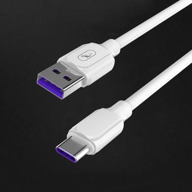 Кабель SkyDolphin S56T Super Fast TPE USB - USB Type-C (M/M), 1 м, White (SDUSB-000572) [604259]