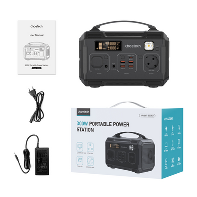 Портативна зарядна станція CHOETECH 300W Powerstation (BS002-V2) [300918]