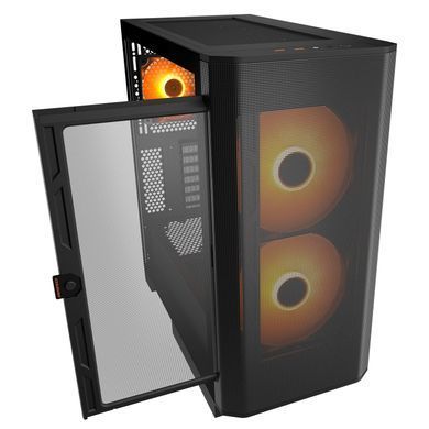 Корпус Cougar Black (AIRFACE FLO RGB) [618557]
