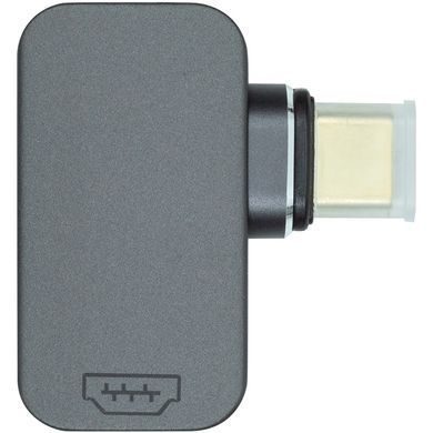 Адаптер PowerPlant USB Type-C - HDMI (M/F) Black (CA914302) [604366]