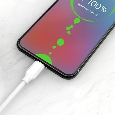 Кабель SkyDolphin S56T Super Fast TPE USB - USB Type-C (M/M), 1 м, White (SDUSB-000572) [604259]