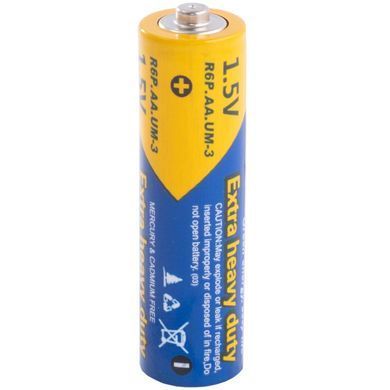 Батарейка AA/LR6, 1.5V, Extra heavy duty, PKCELL, 4pc/card (R6P-4B) [404819]