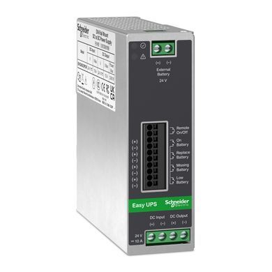 Джерело безперебійного живлення APC Easy UPS, 24В DC-DC, монтаж на DIN-рейку, промисловий, 20A (BVS480XDPDR) [12997]