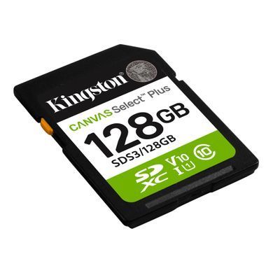 Карта пам`яті SDXC 128GB UHS-I Class 10 Kingston Canvas Select Plus R150MB/s (SDS3/128GB) [613351]