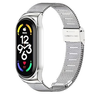 Ремінець BeCover Metal для Xiaomi Mi Smart Band 7 Silver (707494) [615376]