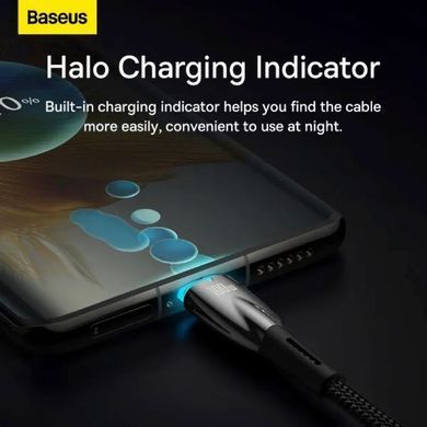 Кабель Baseus Glimmer Series Fast Charging Data Cable Type-C to Type-C 100W 1m Black (CADH000701) [802513]
