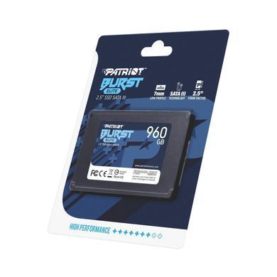 Накопичувач SSD 960GB Patriot Burst Elite 2.5" SATAIII TLC (PBE960GS25SSDR) [611479]