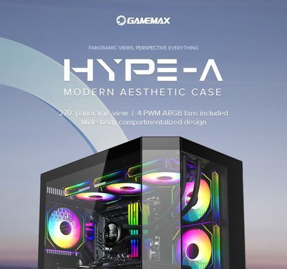 Корпус для ПК GAMEMAX (HYPE-A Black) [303375]