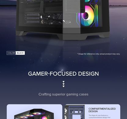 Корпус для ПК GAMEMAX (HYPE-A Black) [303375]