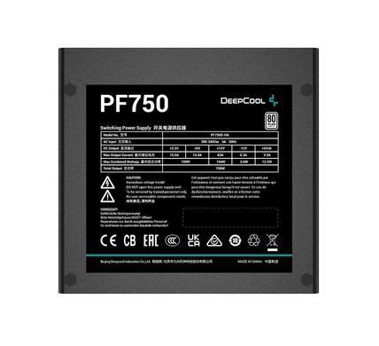 Блок живлення DeepCool PF750 750W (R-PF750D-HA0B-EU) [608553]
