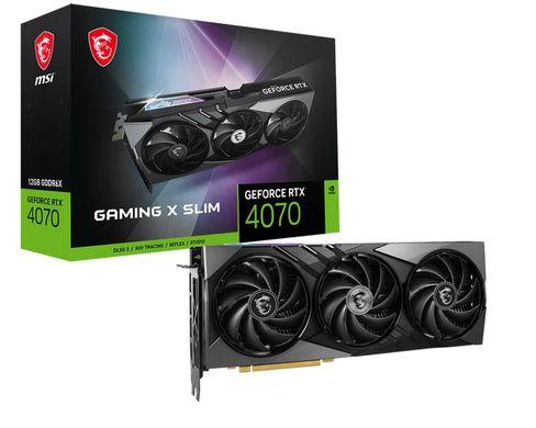 Відеокарта MSI GeForce RTX 4070 12GB GDDR6X GAMING X SLIM (912-V513-416)