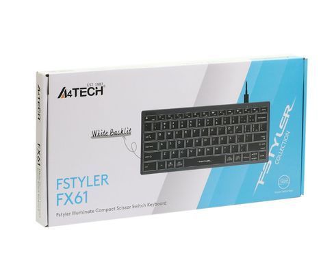 Клавіатура A4Tech Fstyler FX61 Grey (FX61 USB (Grey)) [605954]