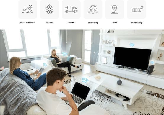 WiFi-система D-Link EAGLE PRO AI AX1500 Mesh WiFi (2шт) (M32-2) [104560]