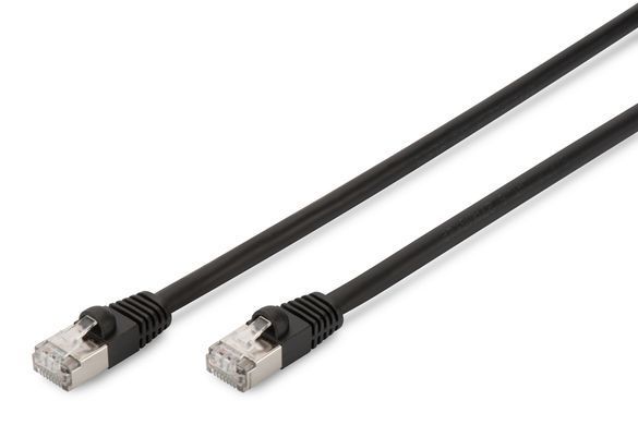 Патч-корд DIGITUS CAT 6 S-FTP, 3м, AWG 27/7, LSZH, зовнішній, чорний (DK-1644-030/BL-OD) [109711]