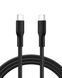 Кабель USB-C > USB-C заряджання/синхронізації Belkin 2м, 240Вт, Type-C, плетений, чорний (CAB025HQ2MBK) [108879], фото 4