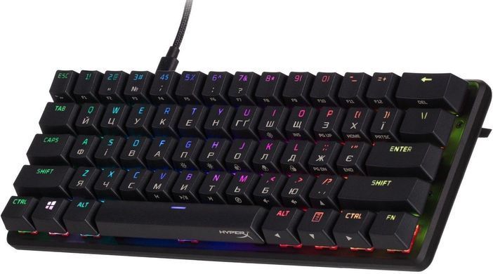 Клавіатура HyperX Alloy Origins 60 Red RGB Black (4P5N4AA) [611639]