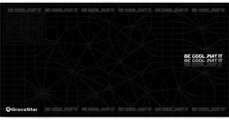 Ігрова поверхня GravaStar Gaming Pad, XL (800x400x3мм), чорний (GSA8_MPD_R_BLK) [106613]