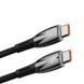 Кабель Baseus Glimmer Series Fast Charging Data Cable Type-C to Type-C 100W 1m Black (CADH000701) [802513], фото 5