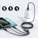 Кабель Remax RC-070th Sury2 USB - Lightning + micro USB + USB Type-C (M/M), 1 м, Grey (6972174156781) [604085], фото 3