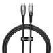 Кабель Baseus Glimmer Series Fast Charging Data Cable Type-C to Type-C 100W 1m Black (CADH000701) [802513], фото 1