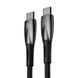 Кабель Baseus Glimmer Series Fast Charging Data Cable Type-C to Type-C 100W 1m Black (CADH000701) [802513], фото 4