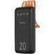 УМБ Dudao 20000mAh K6Pro+ 10W USB-A,USB-C In/Out,with USB-C/Lightning/MicroUSB/USB-A cables Black (6977196682393) [404933], фото 1