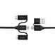 Кабель Promate PentaPower USB + USB Type-C - Lightning + micro USB + USB Type-C (M/M), 3 A, 60 W, 1.2 м, Black (pentapower.black) [604312], фото 1