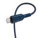 Кабель HOCO X59 USB to Micro 2.4A, 1m, nylon, TPE connectors, Blue (6931474744913) [804384], фото 4