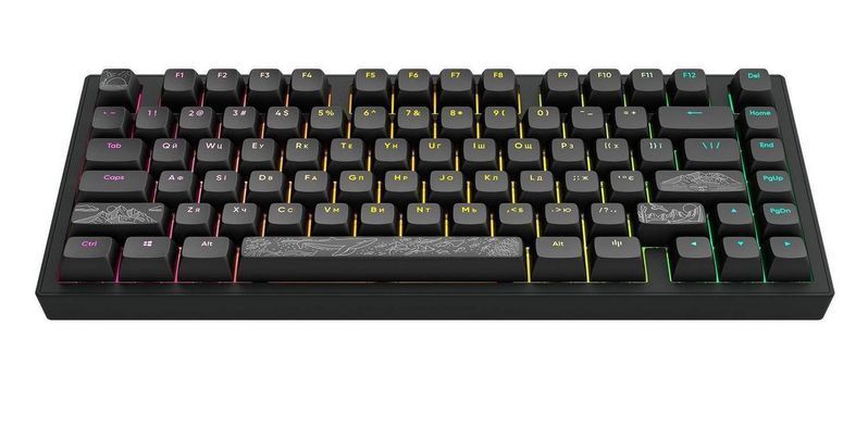 Клавіатура Dark Project ALU81 Terra Nostra Black (DPKB_NOSTRA_81_ANSI_BLACK_UA) [616560]