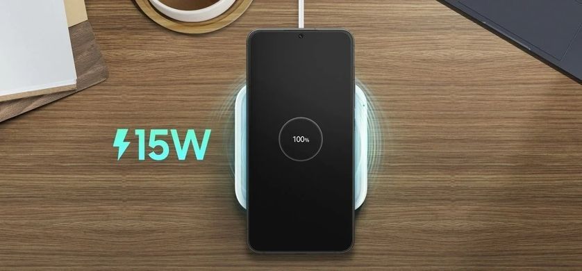 Зарядний пристрій бездротовий Samsung 15Вт, білий (EP-P2400BWEGEU) [108391]