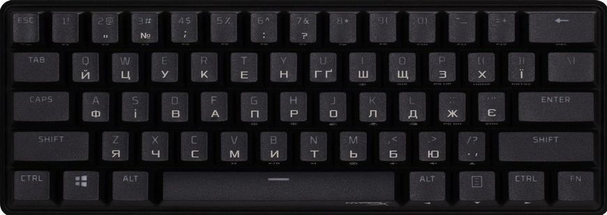 Клавіатура HyperX Alloy Origins 60 Red RGB Black (4P5N4AA) [611639]