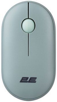 Миша 2E MF300 Silent, WL/BT, попелясто-зелений (2E-MF300WGN) [104013]