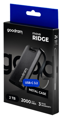 SSD Накопичувач Goodram Move Ridge Black 512GB Type C (SSDR-GMRE-512-K0) [202695]