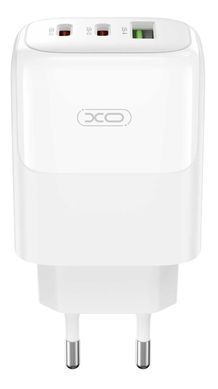 Мережевий зардний пристрій XO L139 - 65W PD Dual USB-C & 18W QC USB-A White (L139_White) [201892]