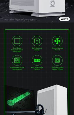 Корпус для ПК GAMEMAX (M60 White) [303326]