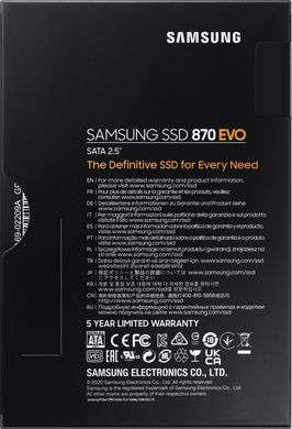 SSD диск SAMSUNG 870 EVO, 4TB, (MZ-77E4T0B/EU) [303059]