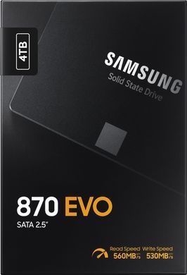 SSD диск SAMSUNG 870 EVO, 4TB, (MZ-77E4T0B/EU) [303059]