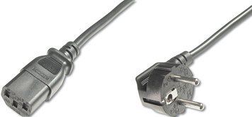 Кабель живлення DIGITUS Schuko 90 > C13, 1.8м, чорний (AK-440100-018-S) [108541]