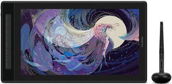 Графічний монітор Huion 15,8" Kamvas Pro 16, 2.5K, USB-C, чорний (GT1602) [14765]