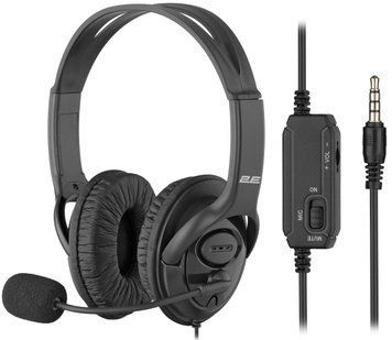 Гарнітура ПК стерео Over-ear 2E CH13 mini-jack, omni-mic, 1.2м, чорний (2E-CH13SJ) [107156]