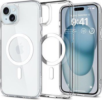 Чохол-накладка Spigen Ultra Hybrid MagFit для Apple iPhone 15 White (ACS06802) [602167]