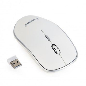 Миша бездротова Gembird White USB (MUSW-4B-01-W) [606380]