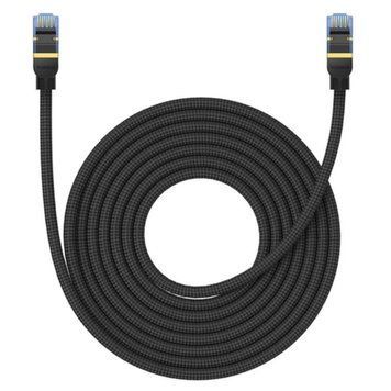 Мережевий кабель Baseus High Speed CAT7 10Gigabit Ethernet Cable (Braided Cable)10m Cluster Black (B0013320B111-07) [803592]