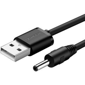 Кабель USB 2.0 to DC 3.5*1.35MM Чорний, US277 UGREEN (10376) [404065]