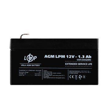 Акумулятор AGM LPM 12V - 1.3 Ah (LP4131) [900092]