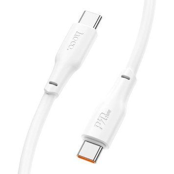 Кабель HOCO X93 Type-C to Type-C 100W, 2m, TPE, TPE connectors, White (6931474790729) [802486]