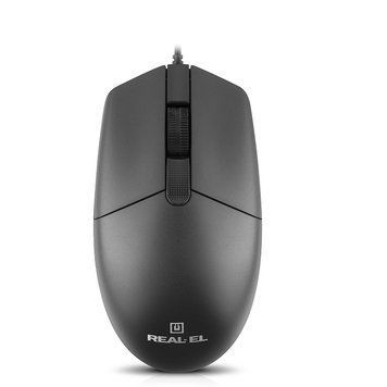 Миша REAL-EL RM-210 Black (EL123200036) [606709]