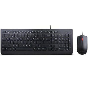 Комплект клавіатура та миша Lenovo Essential, USB, EN/RU, чорний (4X30L79912) [13528]