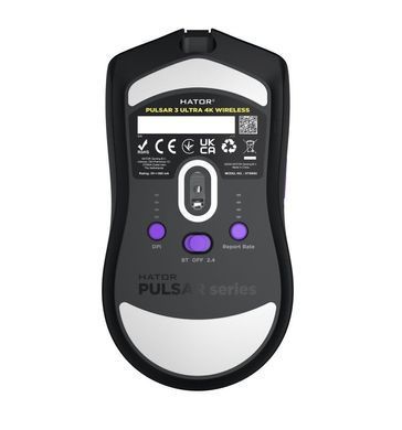Миша бездротова Hator Pulsar 3 Ultra 4K Wireless Black (HTM680) [607417]