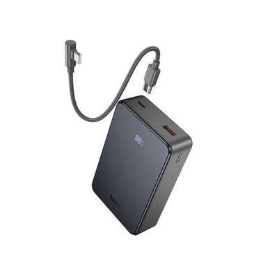 Зовнішній акумулятор HOCO J170A Starlight 22.5W+PD20W fully compatible power bank with cable(20000mAh) Metal Gray (6942007672702) [806665]
